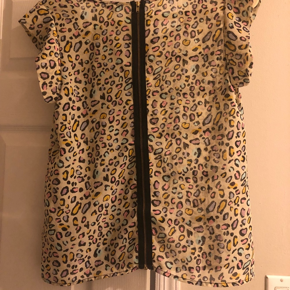 Semi Sheer Cheetah Shirt